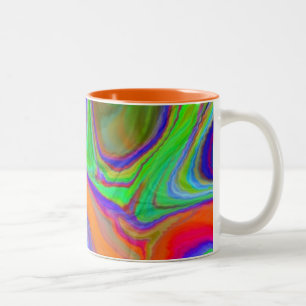 "and then time wrinkled" coffee mug~! Two-Tone coffee mug