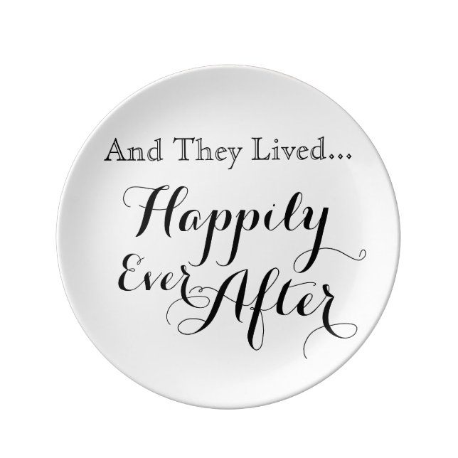 And They Lived Happily Ever After Plate (Front)