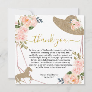 And They’re Off to the Altar! Bridal Shower Thank You Card