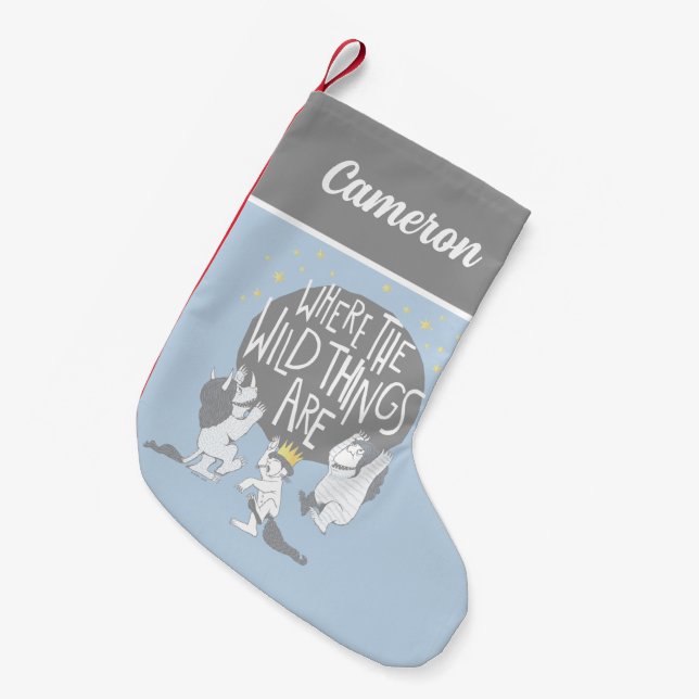 And they Roared | Add Your Name Small Christmas Stocking (Front (Hanging))