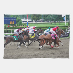 And They're off at Saratoga Kitchen Towel