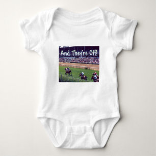And They're Off! Baby Bodysuit