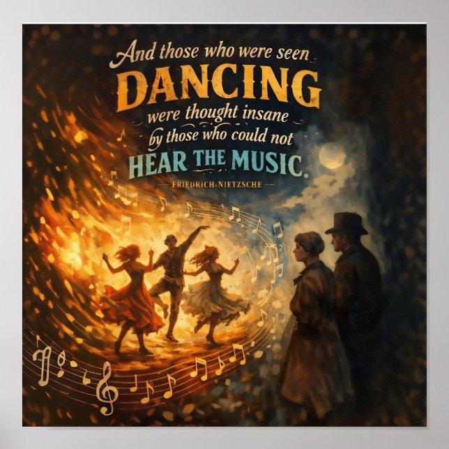 And those were seen dancing poster (Front)