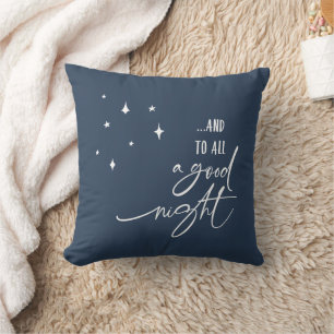 And To All A Good Night Christmas Throw Pillow