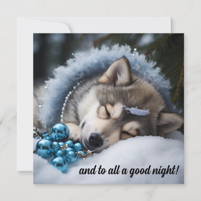 And to all a good night  invitation (Front)