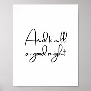 And to all a good night Poster