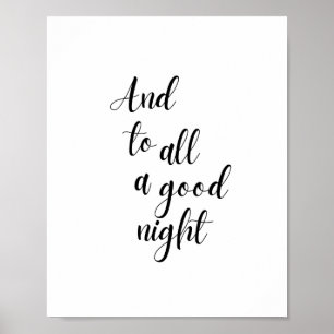 And to All a Good Night Poster