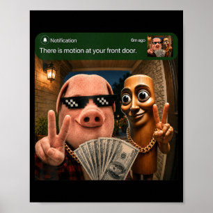 And Tung Tung Tung Sahur Front Door Motion Kids Poster