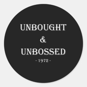 And Unbossed Shirley Chisholm Black History  Classic Round Sticker