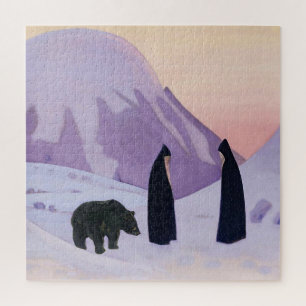“And We Do Not Fear” by Nicholas Roerich Jigsaw Puzzle