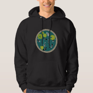 And White Koi Fish Pond Hoodie