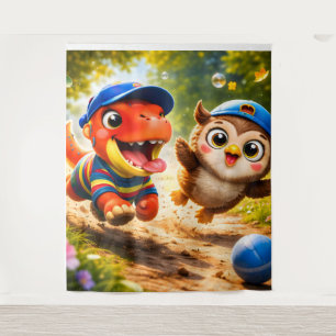 And who playful outdoor adventure extra large tape tapestry