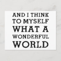 And Wonderful World