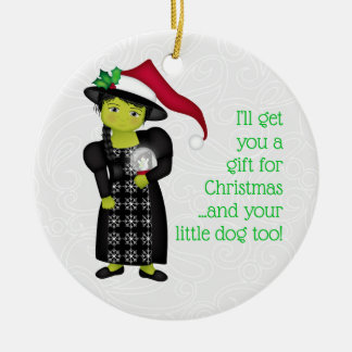 And Your Little Dog ToO! Wicked Witch WWOO Ceramic Ornament