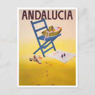 Andalousie Espagne carte postale voyage vintage