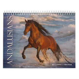 Andalousie par Carol J Walker Horse Calendrier