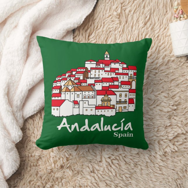 Andalucia 2 throw pillow (Blanket)