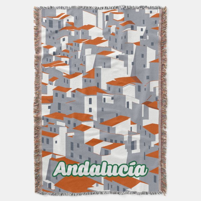 Andalucia 3 throw blanket (Front Vertical)