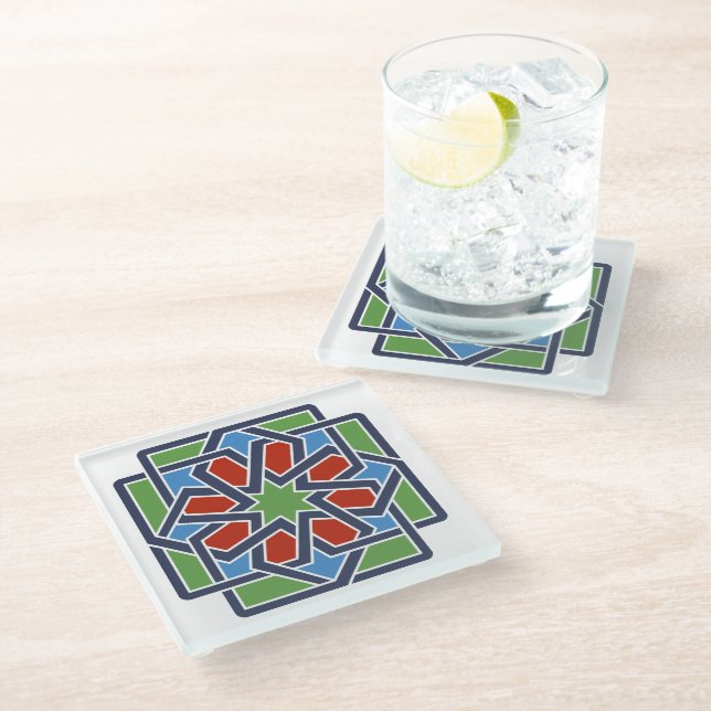 Andalucia 4 glass coaster (Angled)