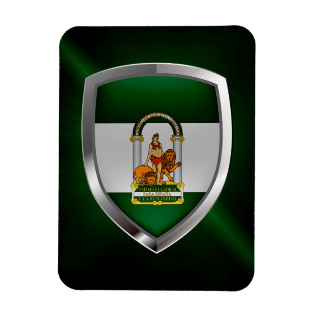 Andalucía Metallic Emblem Magnet (Vertical)
