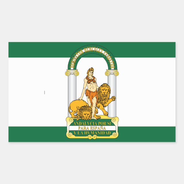 Andalucia (Spain) Flag Sticker (Front)