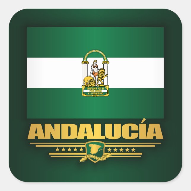 Andalucia Square Sticker (Front)