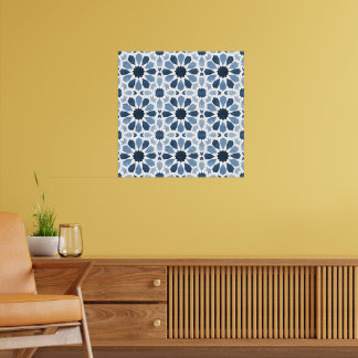 Andalusian Echoes: Boho Moroccan Geometry Poster