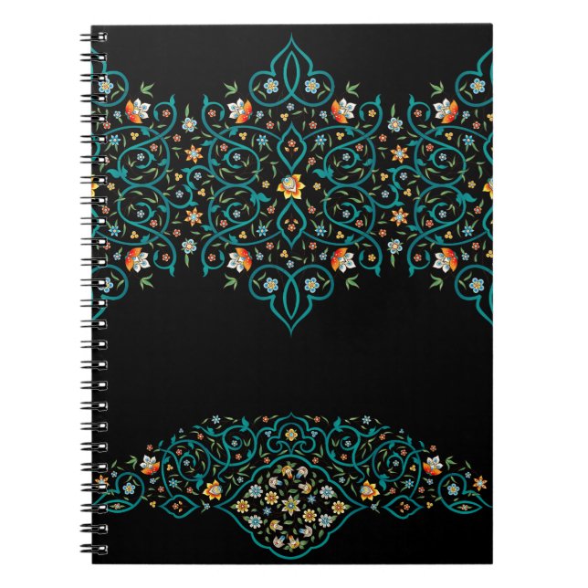 Andalusian Gardens - Floral Ornamental Notebook (Front)