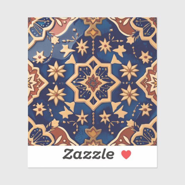 Andalusian Moorish Zellige Tile Pattern – Alhambra (Sheet)