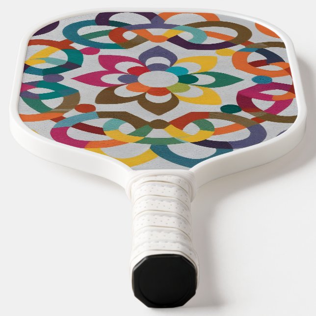 Andalusian-Moroccan mosaics Pickleball Paddle (Laydown)