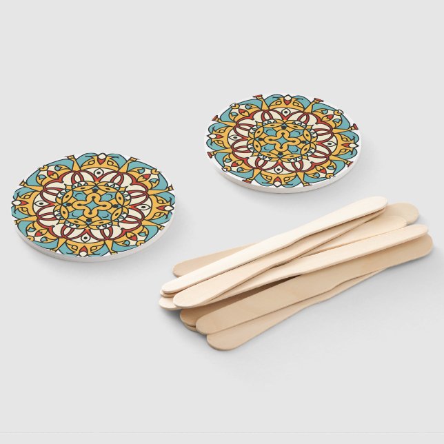 Andalusian mosaic hand fan (Non-assembled)