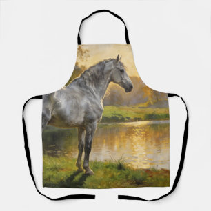Andalusian Stallion by the Lake Apron