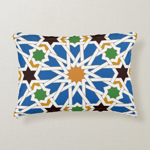 Andalusian Tiles 10 (Real Alcazar, Seville) Accent Pillow
