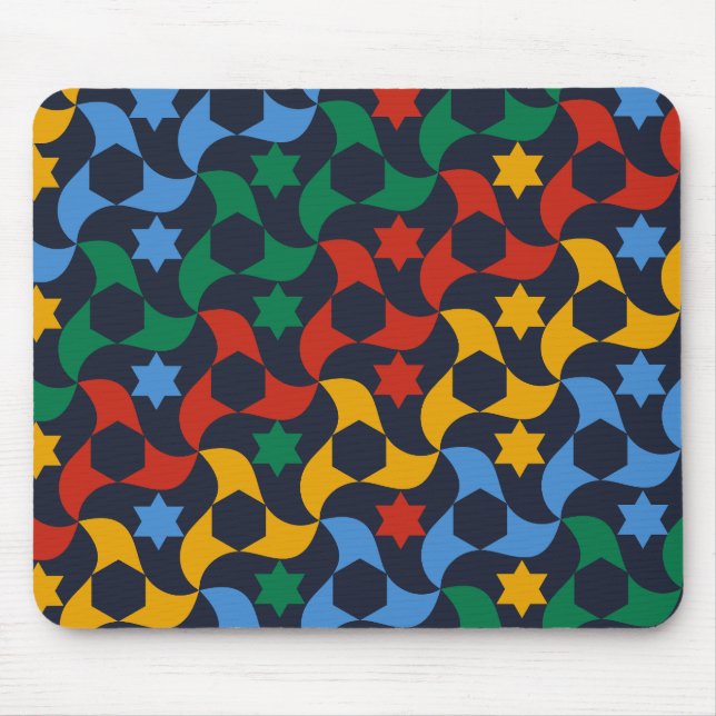 Andalusian Tiles 12 (Alhambra Palace, Granada) Mouse Pad (Front)