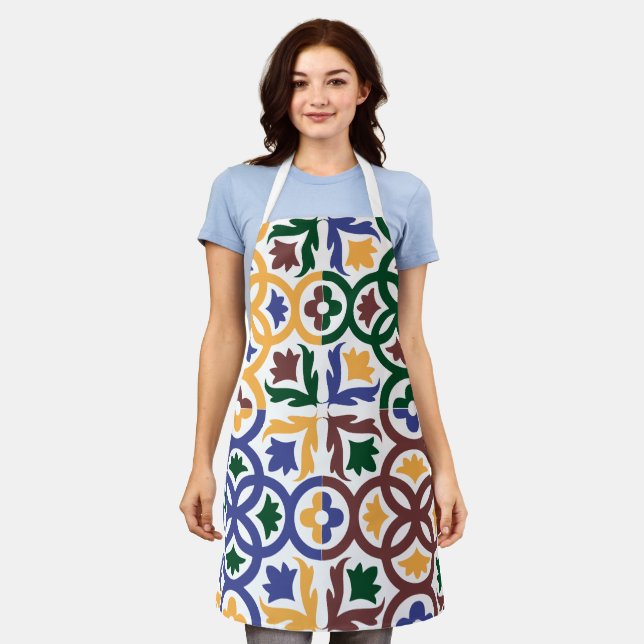 Andalusian Tiles 3 Apron (Worn)