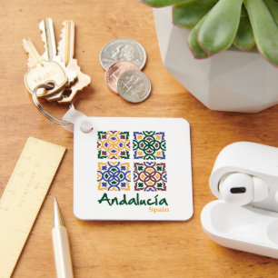 Andalusian Tiles 3 Keychain
