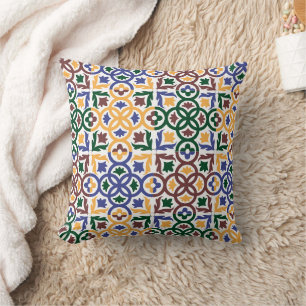 Andalusian Tiles 3 Throw Pillow
