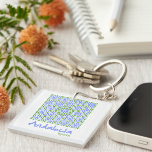 Andalusian Tiles 7 Keychain