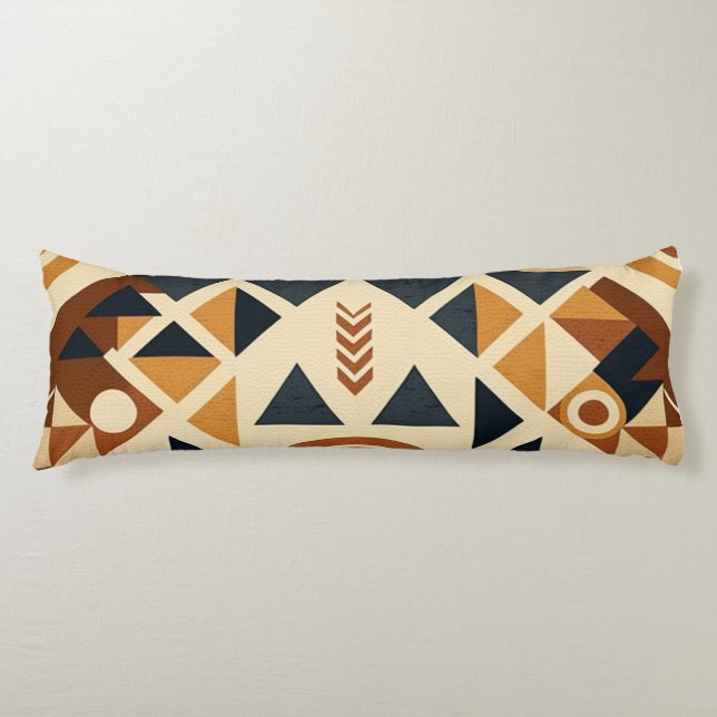Andean style, minimalist, modern, Inca culture Body Pillow (Front)