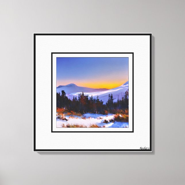 Anders Artist* Sunrise in the Colorado Mountains*  Canvas Print (Front)