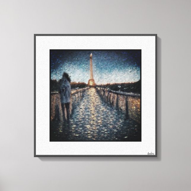 Anders Artistry* A walk In Paris Canvas Print (Front)