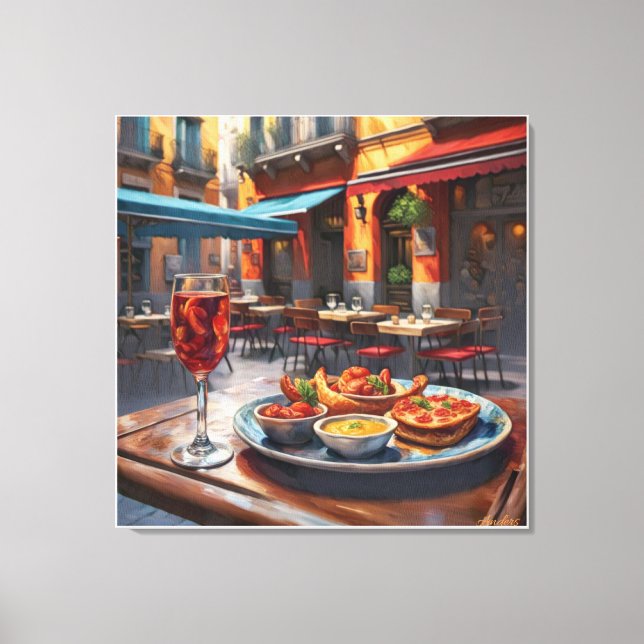 Anders Artistry* Tapas, A Taste Of Spain* Canvas Print (Front)