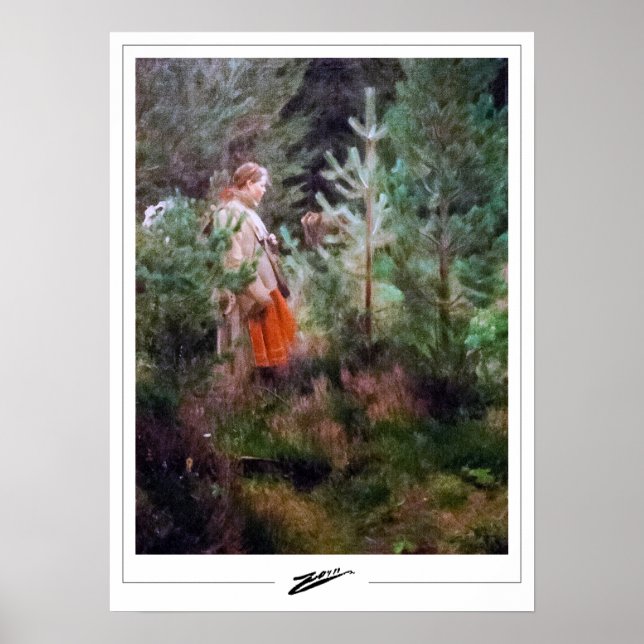 Anders Zorn Zedign Affiche d'art #7 (Devant)