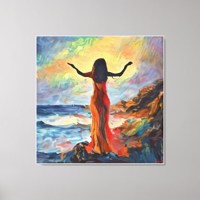 AndersArtistry"Morning Praise* Watercolor Canvas Print (Front)