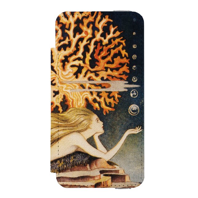 Andersen: Little Mermaid Drawing Incipio iPhone Wallet Case (Folio Front)