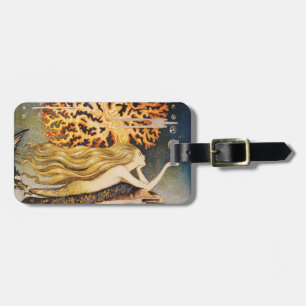 Andersen: Little Mermaid Drawing Luggage Tag