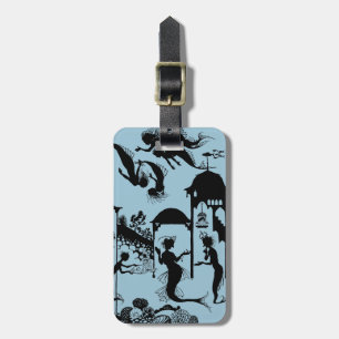 Andersen: Little Mermaid Silhouette Luggage Tag