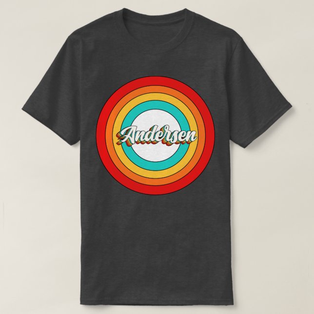 Andersen Name Shirt Vintage Andersen Circle (Design Front)