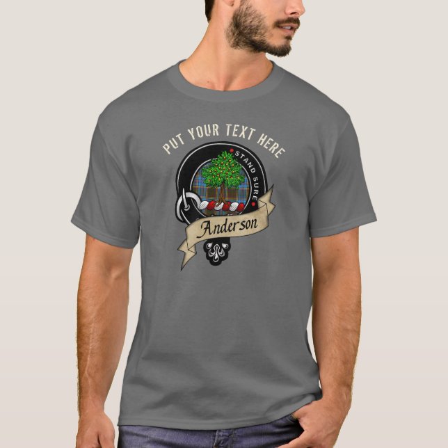 Anderson Clan Badge Personalized T-Shirt (Front)