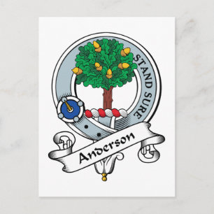 Anderson Clan Badge Postcard